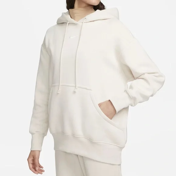 Nike Matching Set | Phoenix Hoodie (Lg) and Joggers (M) in Light Orewood - Picture 4 of 8